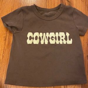 Brandy Melville Ashlyn Cowgirl Crop Top